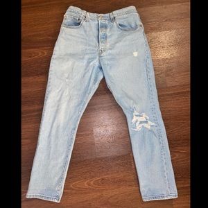 Size 8 Levi High Waisted Boyfriend Jeans
